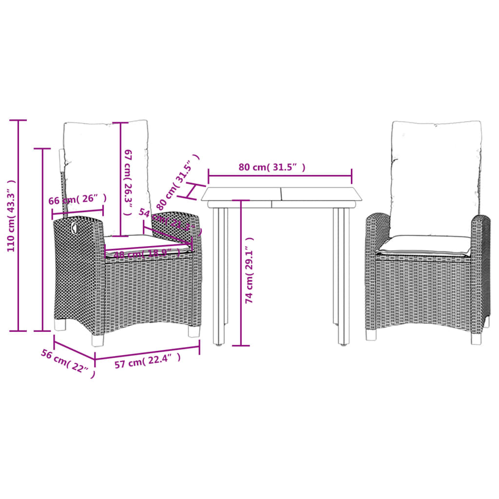 8721012325258_g_en_hd_7 vidaXL 3 Piece Garden Dining Set with Cushions Grey Poly Rattan - Image 9