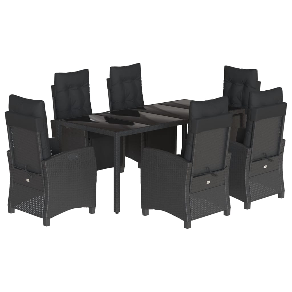 8721012326255_a_en_hd_1 vidaXL 7 Piece Garden Dining Set with Cushions Black Poly Rattan - Image 2