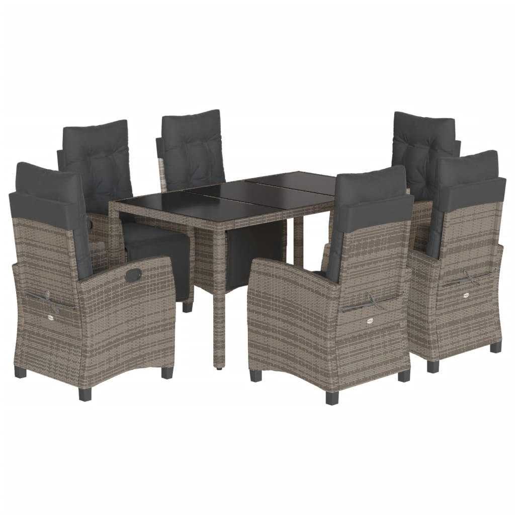 8721012326309_a_en_hd_1 vidaXL 7 Piece Garden Dining Set with Cushions Grey Poly Rattan - Image 2