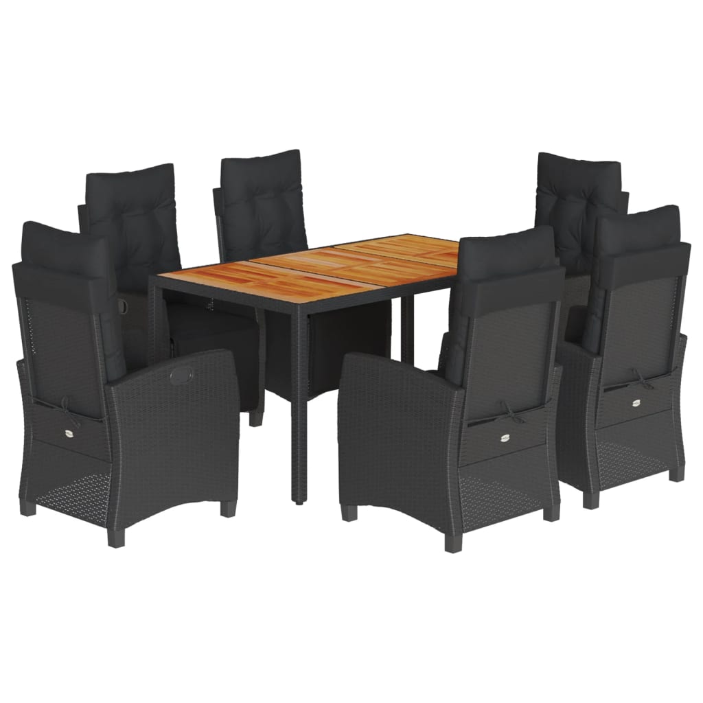 8721012326422_a_en_hd_1 vidaXL 7 Piece Garden Dining Set with Cushions Black Poly Rattan - Image 2