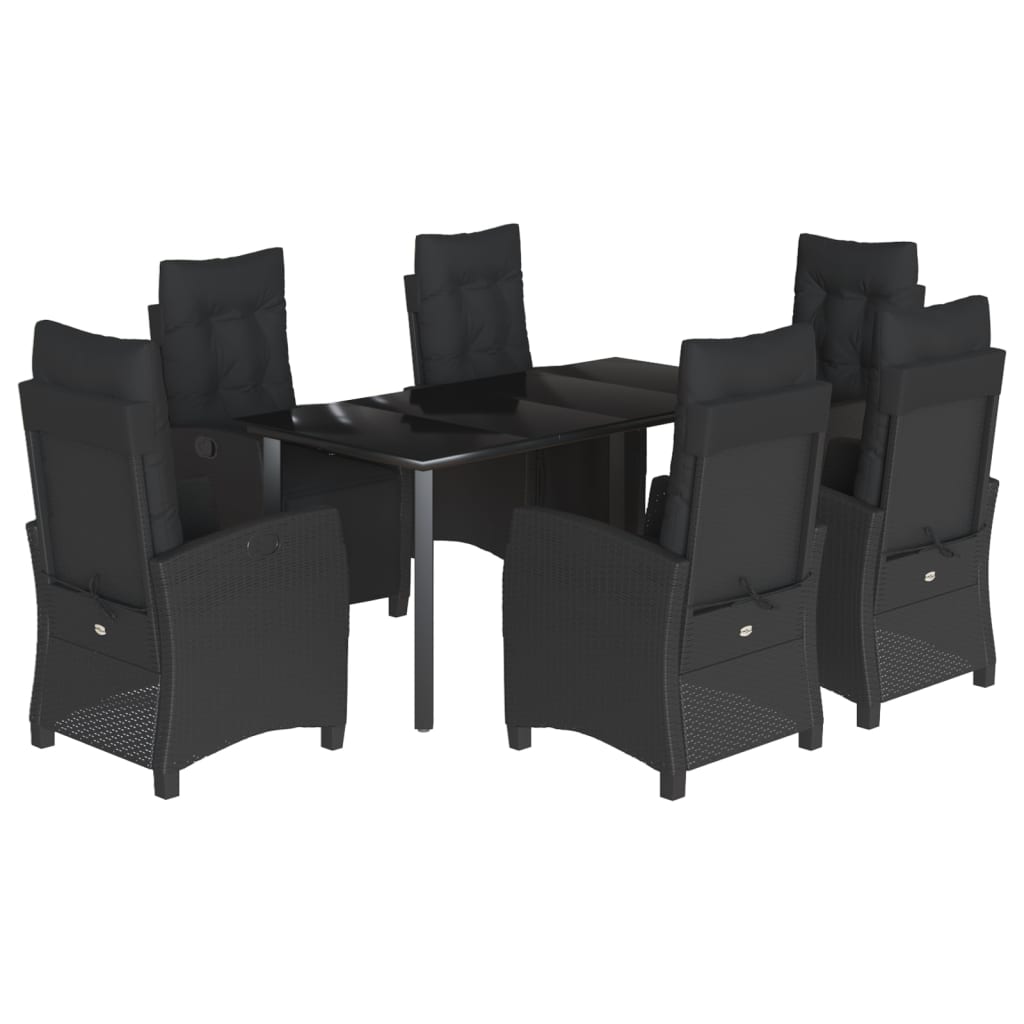 8721012327047_a_en_hd_1 vidaXL 7 Piece Garden Dining Set with Cushions Black Poly Rattan - Image 2
