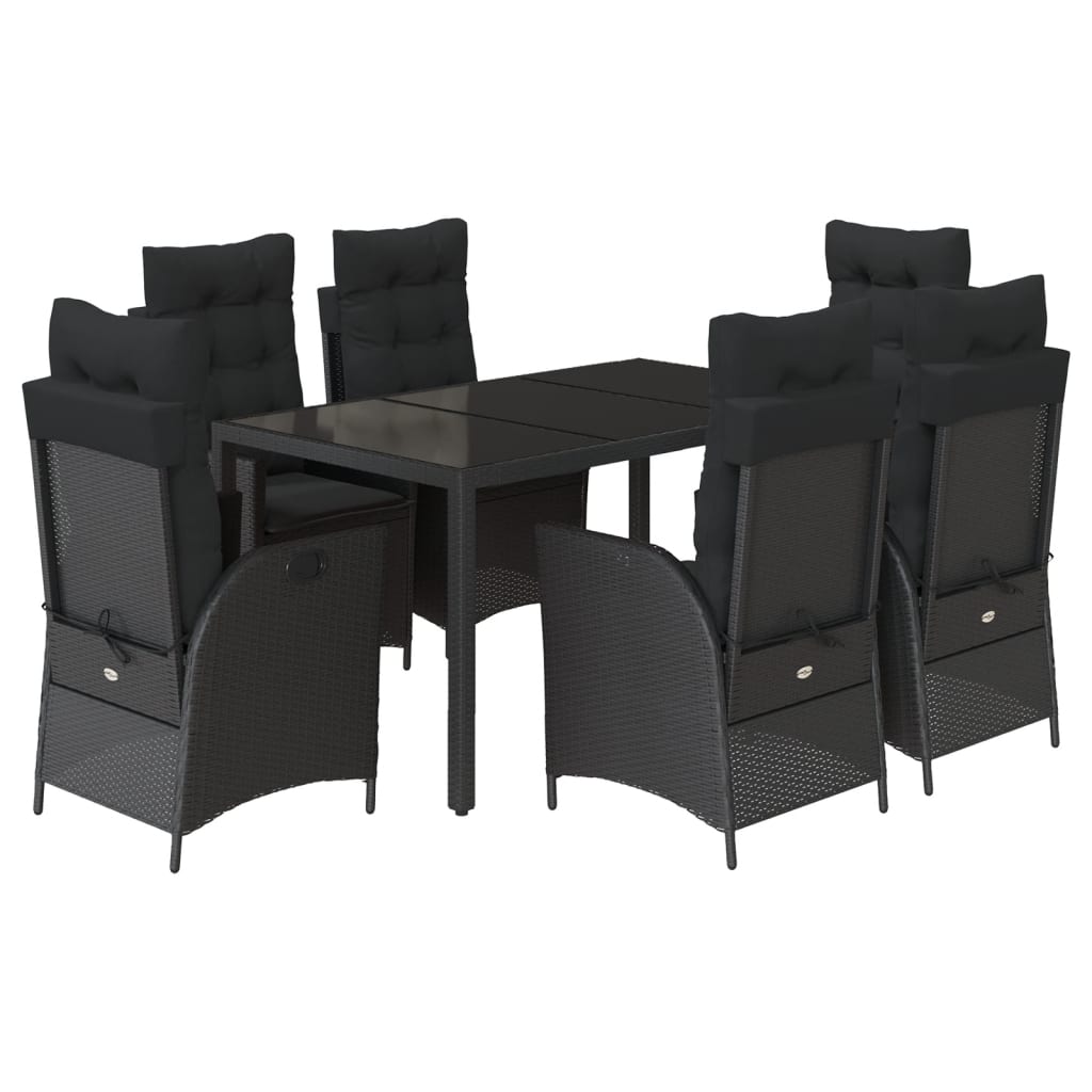 8721012328044_a_en_hd_1 vidaXL 7 Piece Garden Dining Set with Cushions Black Poly Rattan - Image 2