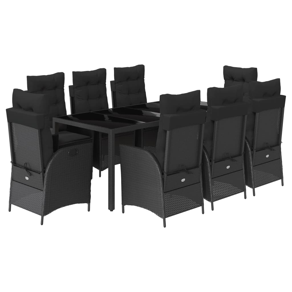 8721012328082_a_en_hd_1 vidaXL 9 Piece Garden Dining Set with Cushions Black Poly Rattan - Image 2