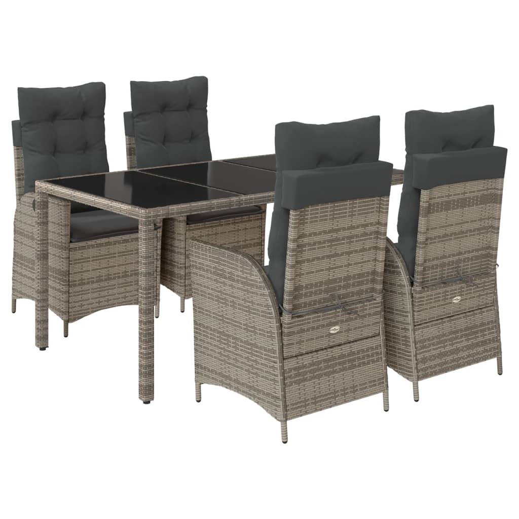 8721012328129_a_en_hd_1 vidaXL 5 Piece Garden Dining Set with Cushions Grey Poly Rattan - Image 2