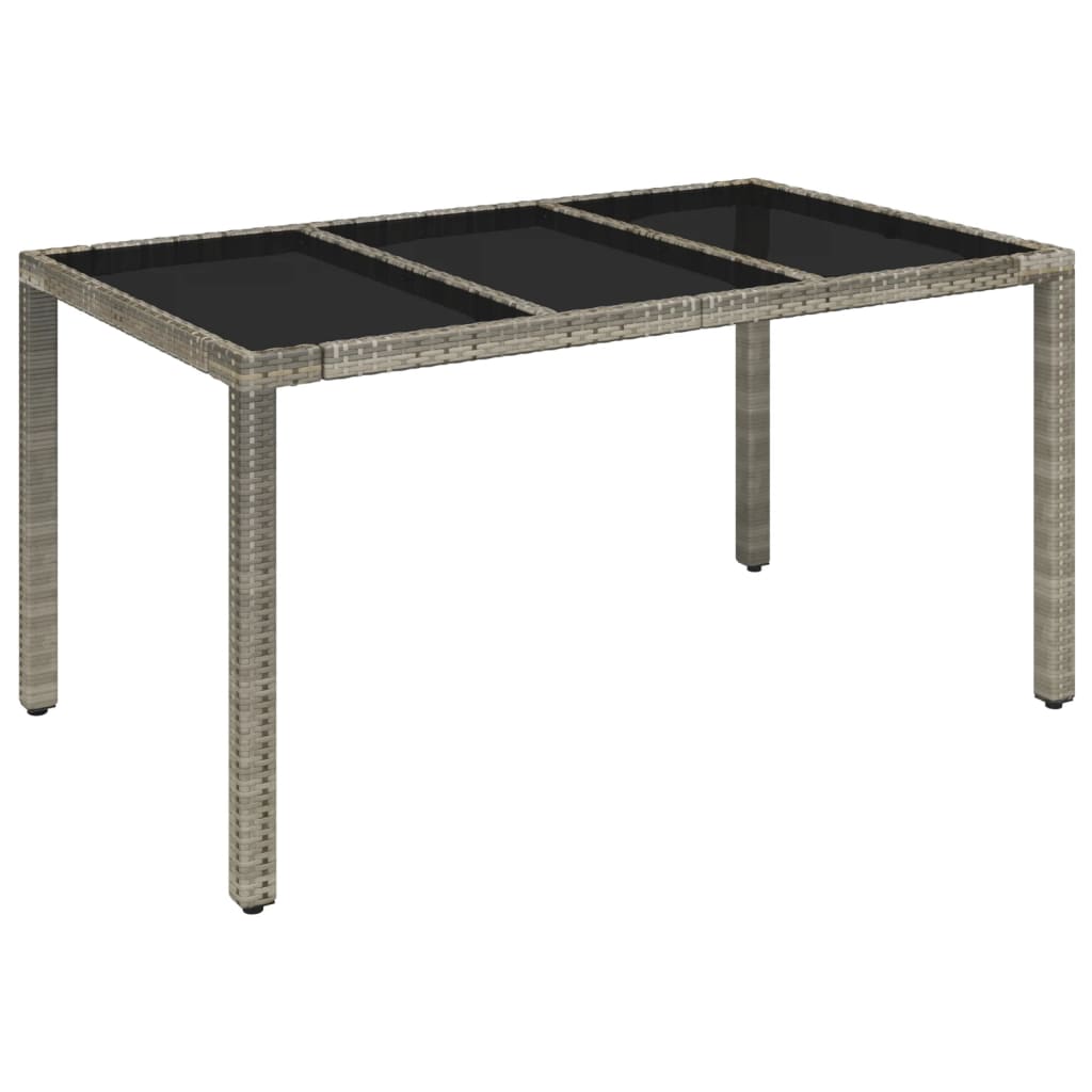 8721012328129_g_en_hd_5 vidaXL 5 Piece Garden Dining Set with Cushions Grey Poly Rattan - Image 7