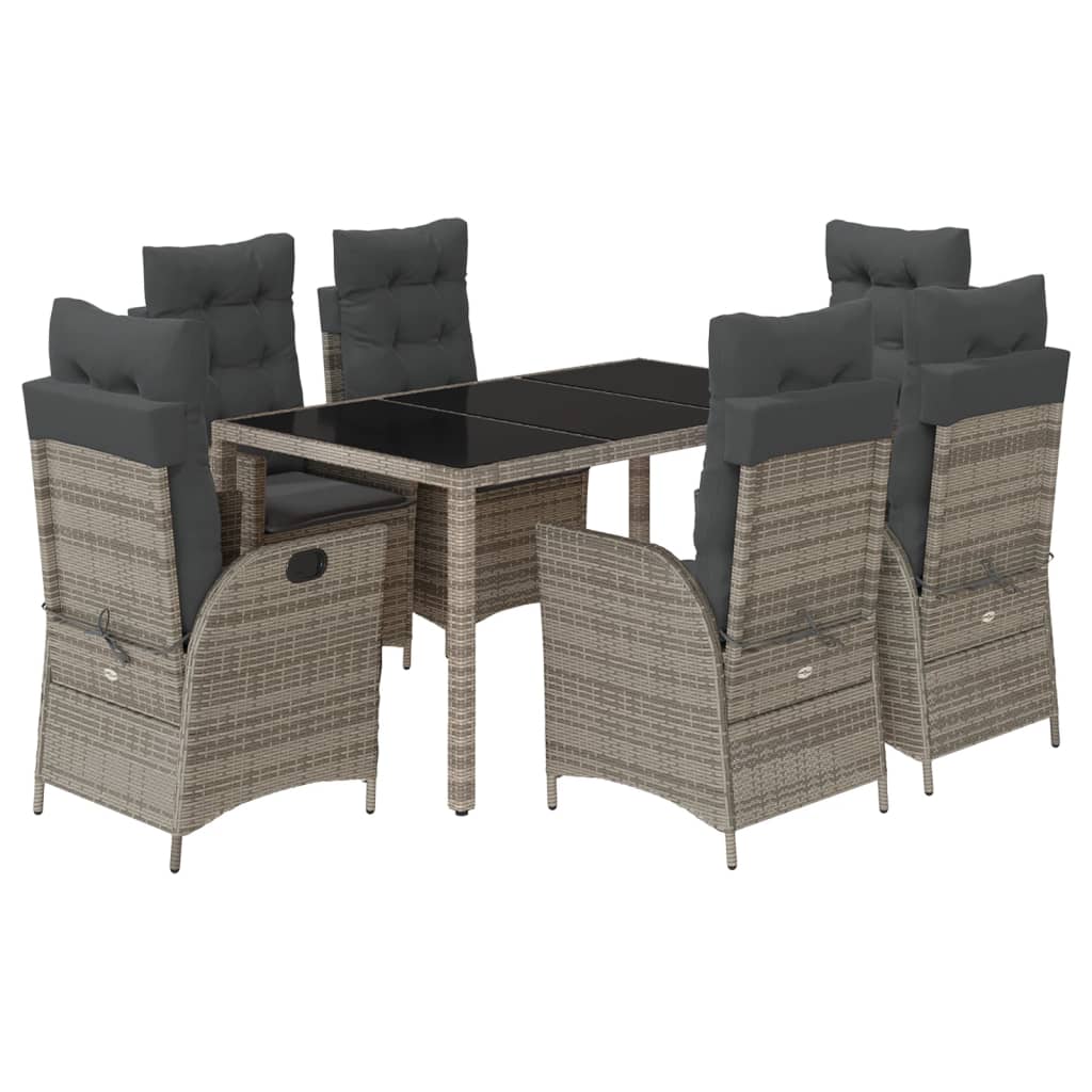 8721012328136_a_en_hd_1 vidaXL 7 Piece Garden Dining Set with Cushions Grey Poly Rattan - Image 2