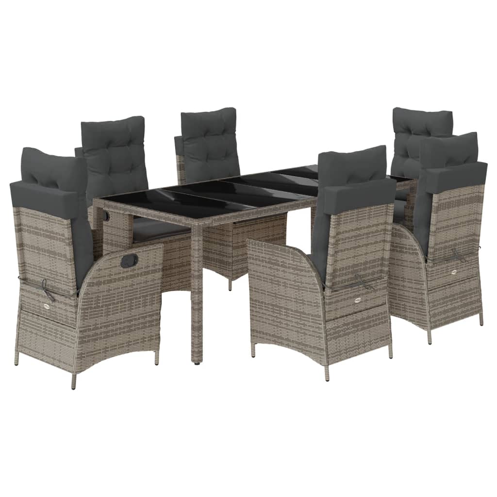 8721012328150_a_en_hd_1 vidaXL 7 Piece Garden Dining Set with Cushions Grey Poly Rattan - Image 2