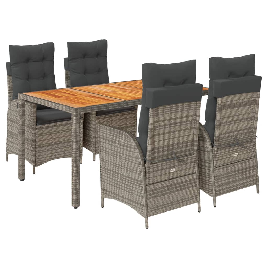 8721012328396_a_en_hd_1 vidaXL 5 Piece Garden Dining Set with Cushions Grey Poly Rattan - Image 2