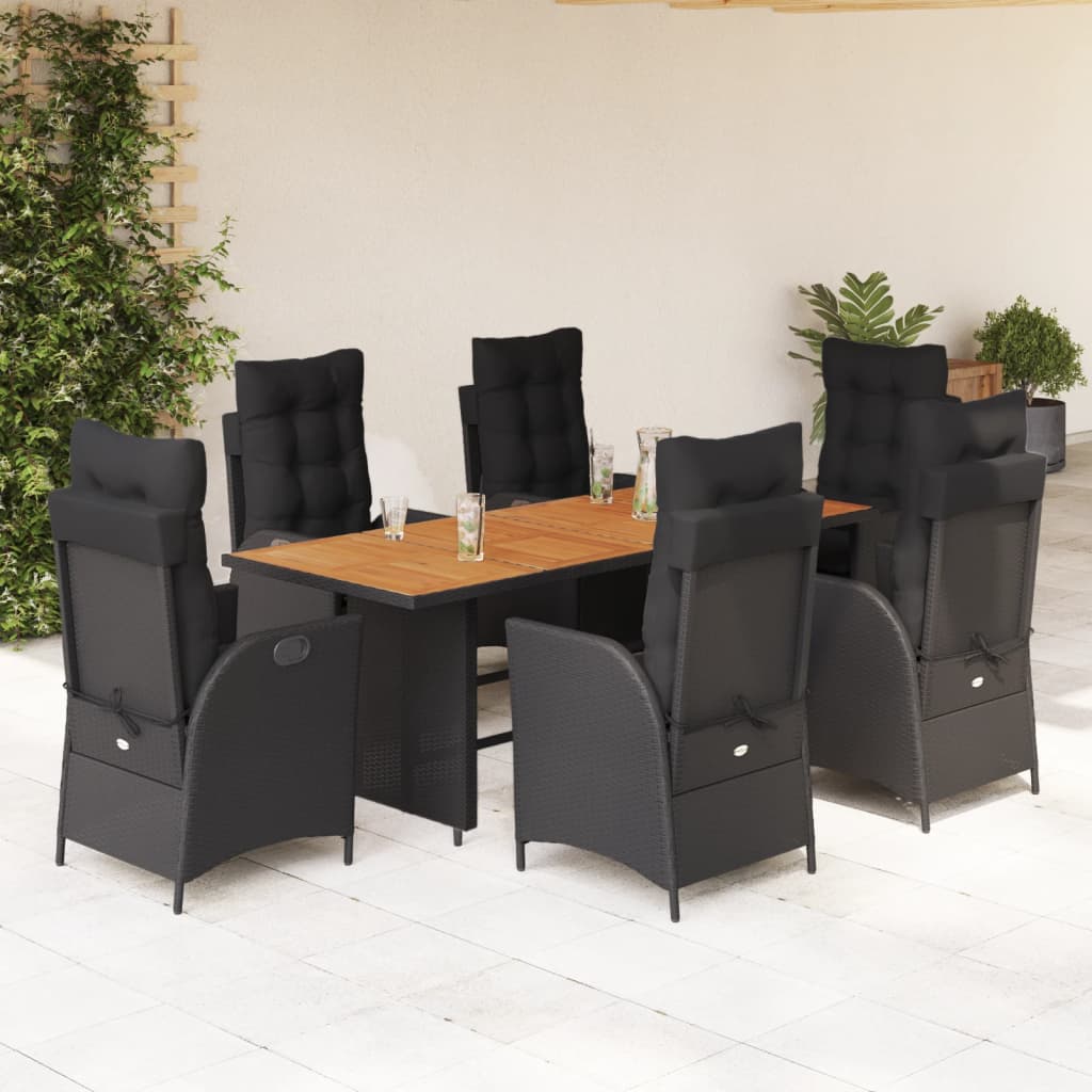 8721012328723_m_en_hd_1 vidaXL 7 Piece Garden Dining Set with Cushions Black Poly Rattan - Image 1