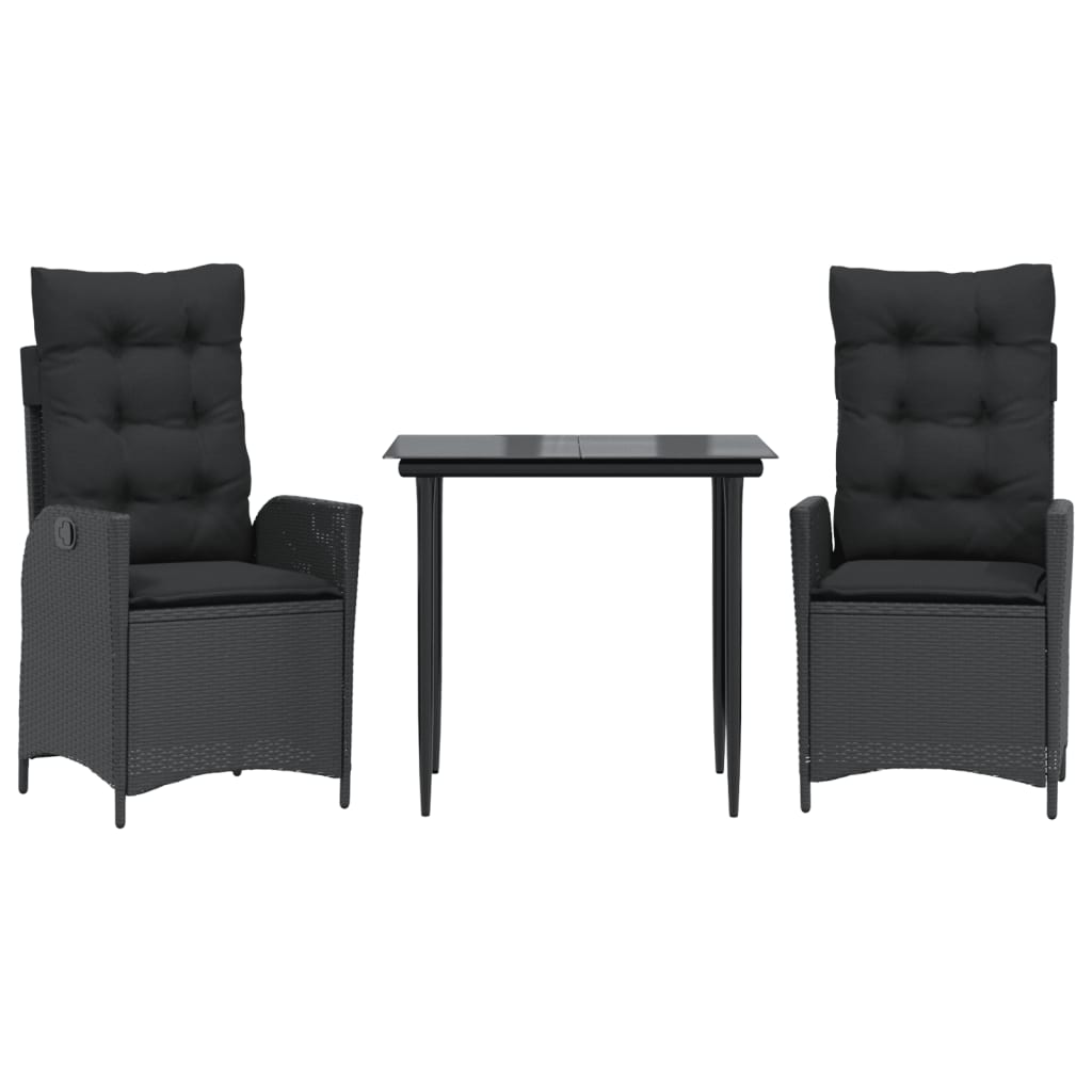 8721012329072_a_en_hd_1 vidaXL 3 Piece Garden Dining Set with Cushions Black Poly Rattan - Image 2