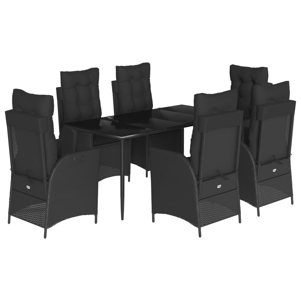 8721012329126_a_en_hd_1 vidaXL 7 Piece Garden Dining Set with Cushions Black Poly Rattan - Image 2