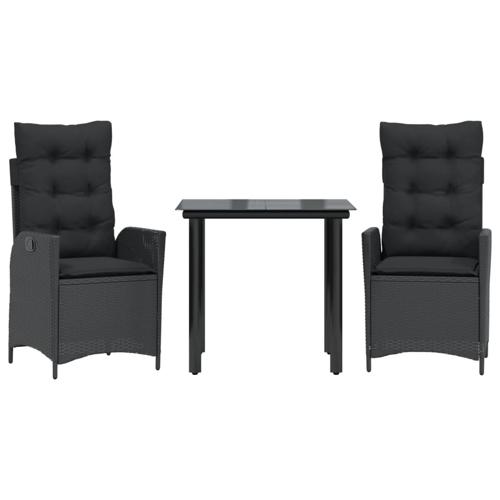 8721012329171_a_en_hd_1 vidaXL 3 Piece Garden Dining Set with Cushions Black Poly Rattan - Image 2