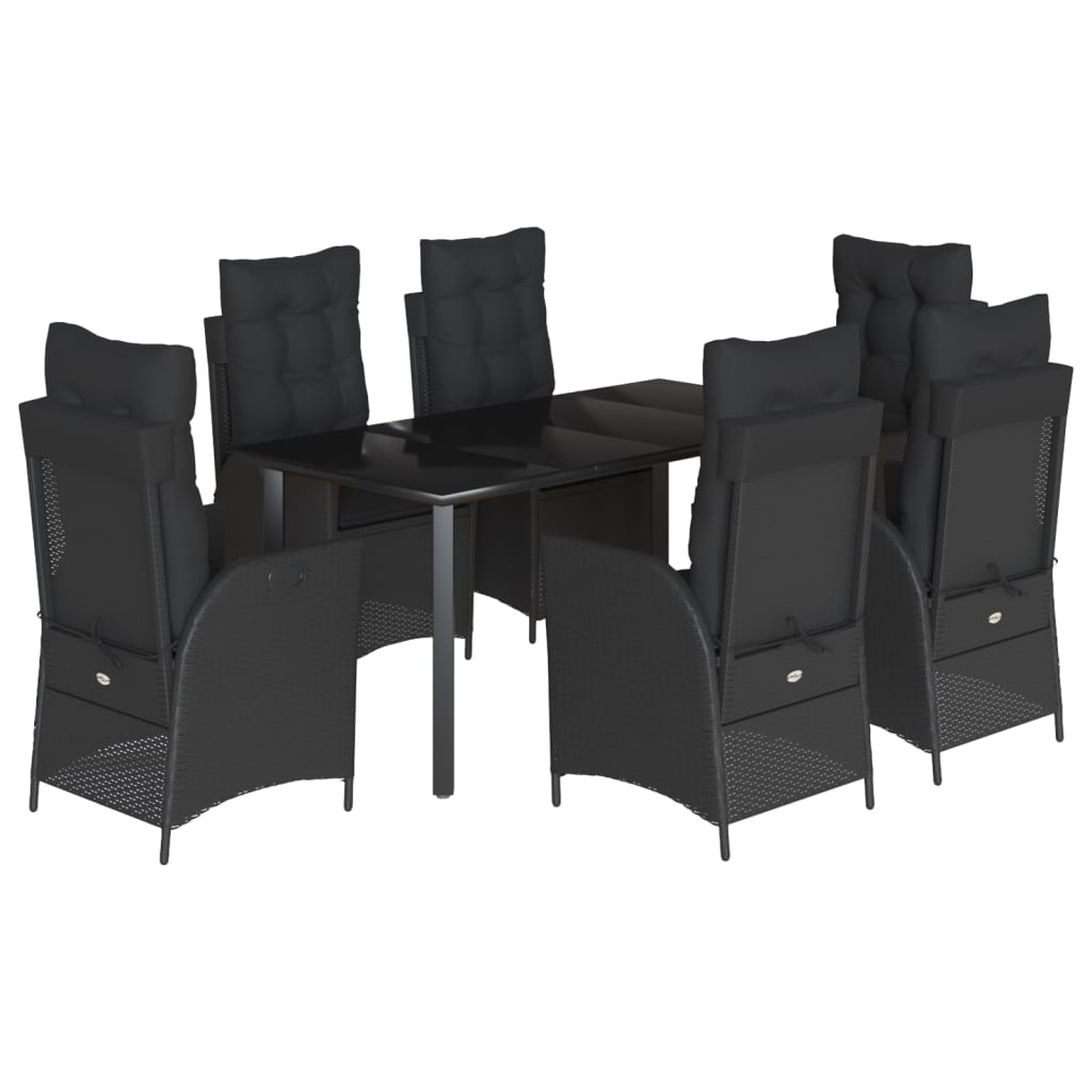 8721012329225_a_en_hd_1 vidaXL 7 Piece Garden Dining Set with Cushions Black Poly Rattan - Image 2