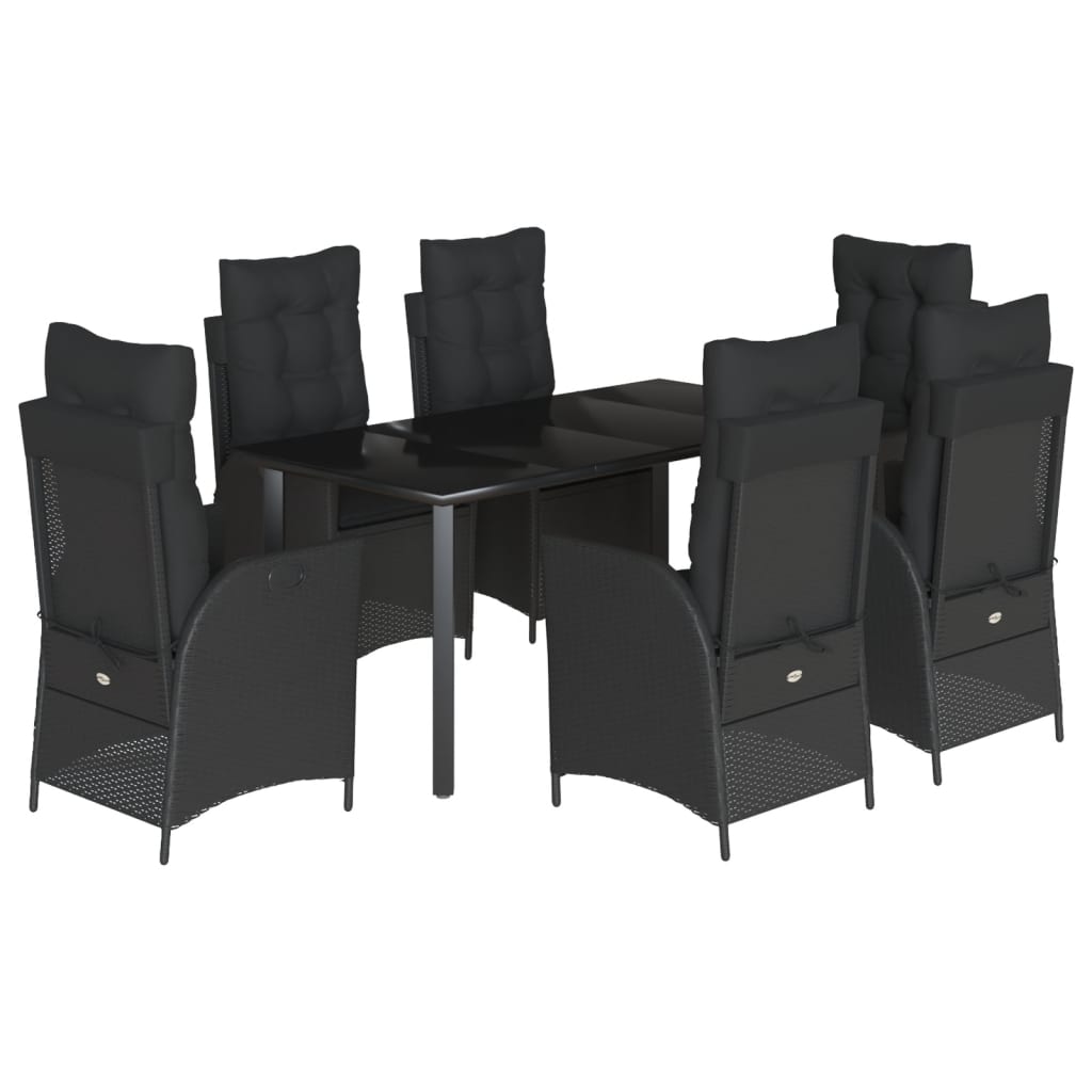 8721012329232_a_en_hd_1 vidaXL 7 Piece Garden Dining Set with Cushions Black Poly Rattan - Image 2
