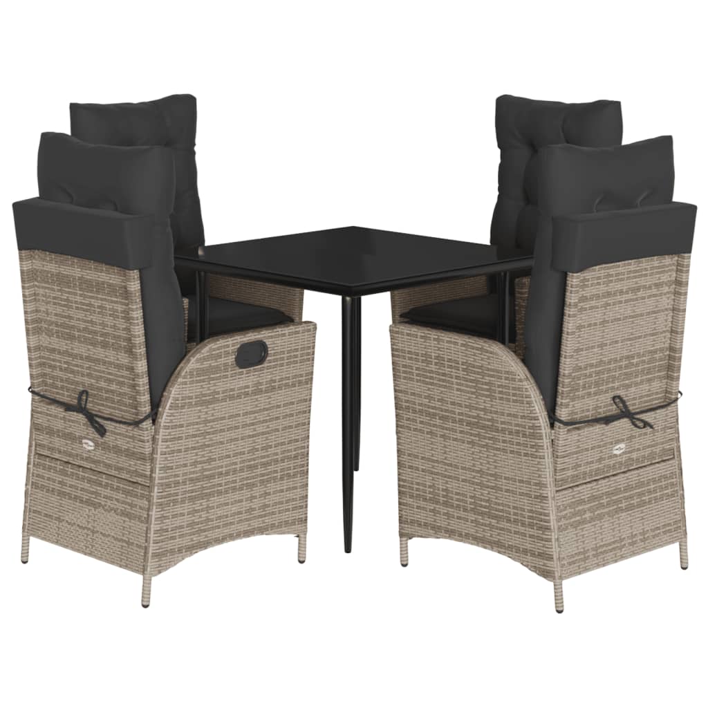 8721012329485_a_en_hd_1 vidaXL 5 Piece Garden Dining Set with Cushions Grey Poly Rattan - Image 2