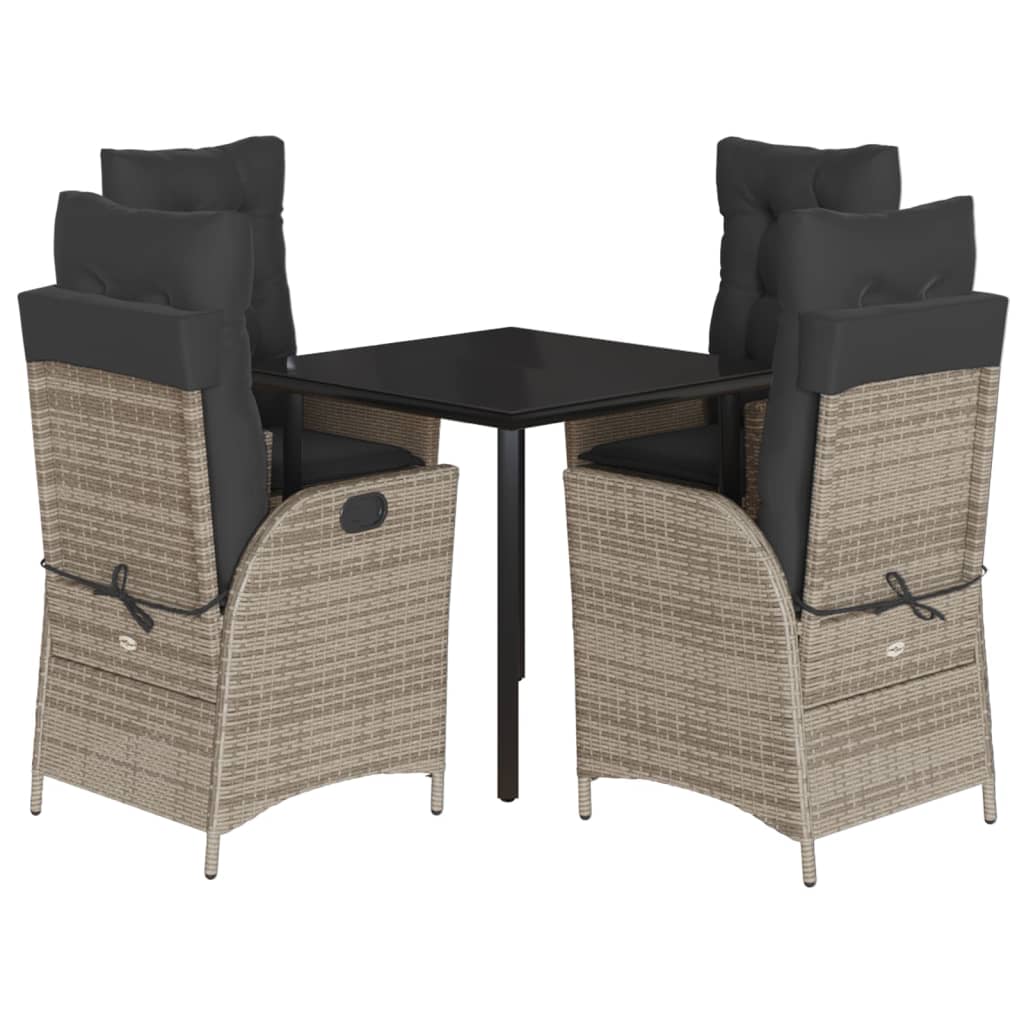 8721012329584_a_en_hd_1 vidaXL 5 Piece Garden Dining Set with Cushions Grey Poly Rattan - Image 2