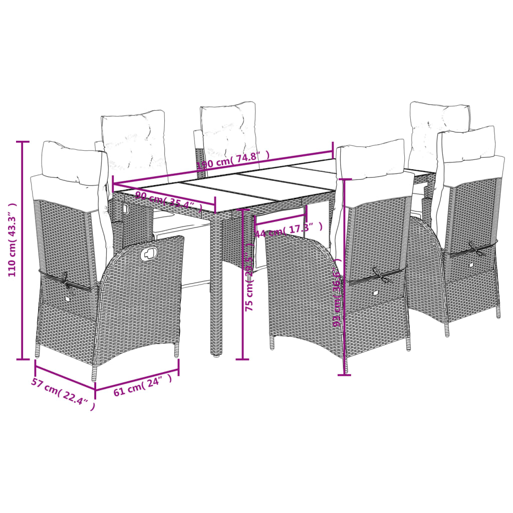 8721012330634_g_en_hd_7 vidaXL 7 Piece Garden Dining Set with Cushions Grey Poly Rattan - Image 9