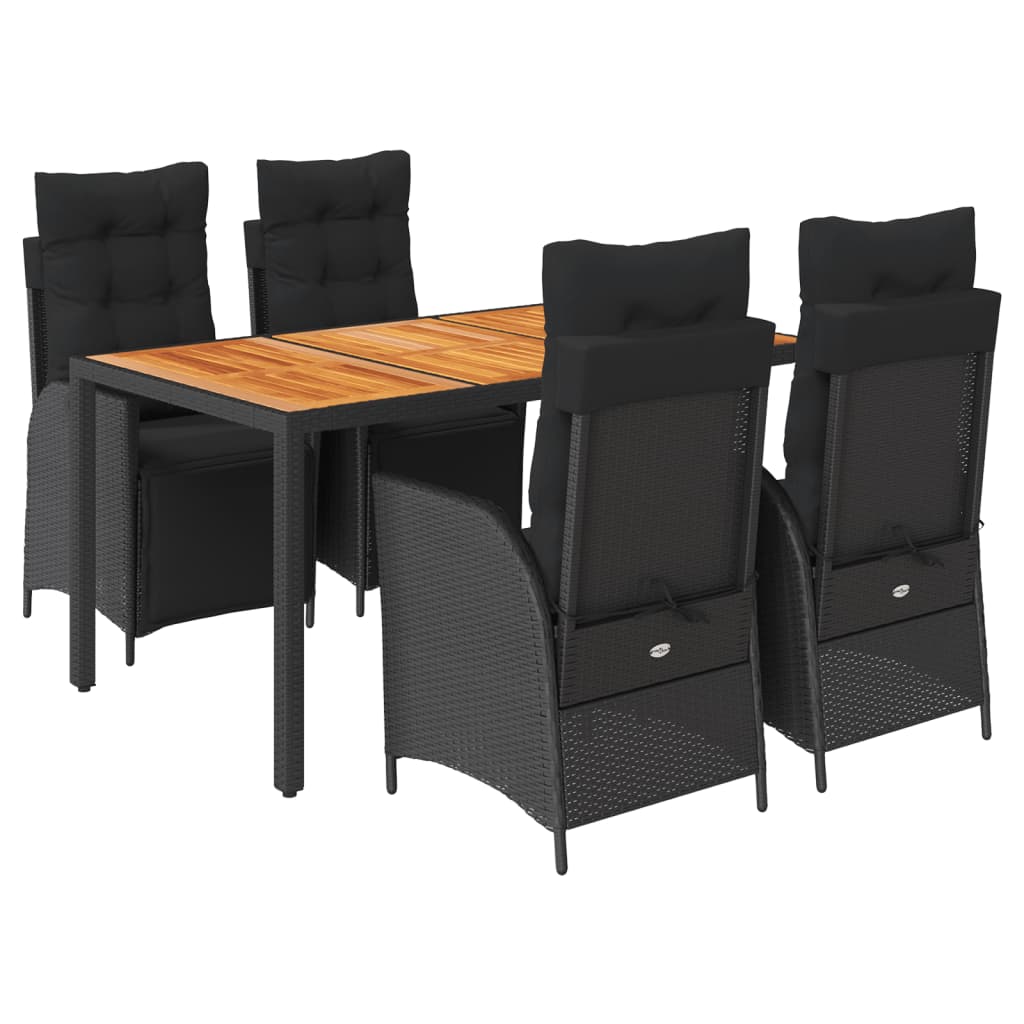 8721012330733_a_en_hd_1 vidaXL 5 Piece Garden Dining Set with Cushions Black Poly Rattan - Image 2
