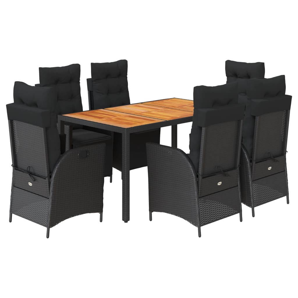 8721012330740_a_en_hd_1 vidaXL 7 Piece Garden Dining Set with Cushions Black Poly Rattan - Image 2