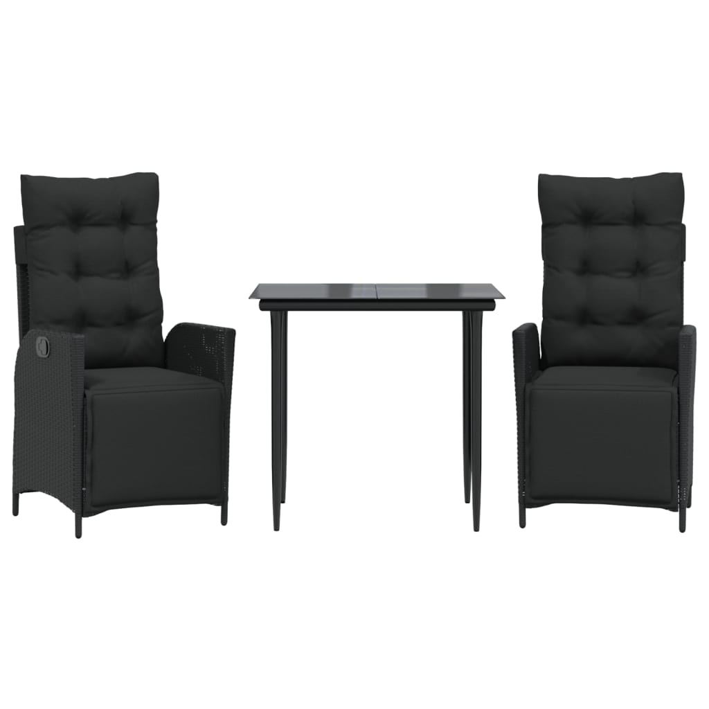 8721012331259_a_en_hd_1 vidaXL 3 Piece Garden Dining Set with Cushions Black Poly Rattan - Image 2