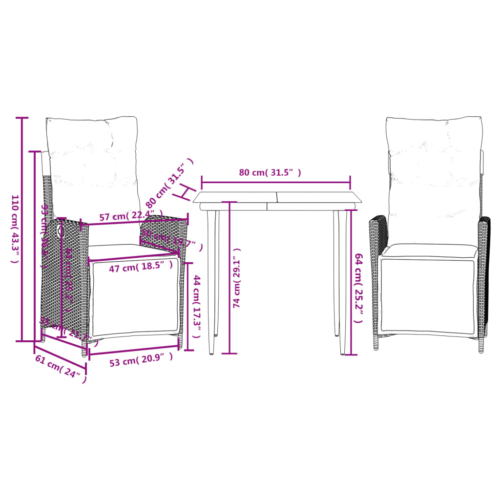 8721012331259_g_en_hd_7 vidaXL 3 Piece Garden Dining Set with Cushions Black Poly Rattan - Image 9