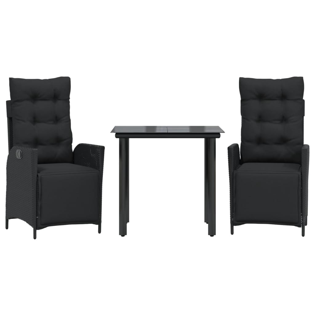 8721012331327_a_en_hd_1 vidaXL 3 Piece Garden Dining Set with Cushions Black Poly Rattan - Image 2