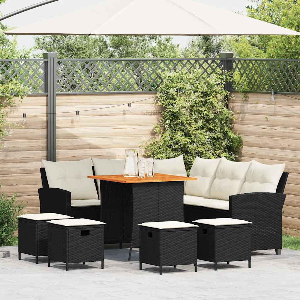 8721012332768_m_en_hd_1 vidaXL 6 Piece Garden Sofa Set with Cushions L-shaped Black Poly Rattan - Image 1