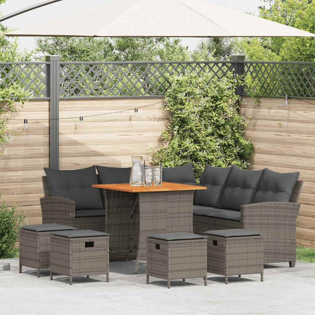 8721012332775_m_en_hd_1 vidaXL 6 Piece Garden Sofa Set with Cushions L-shaped Grey Poly Rattan - Image 1