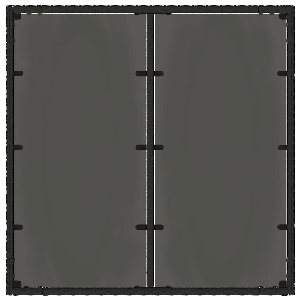 8721012332836_g_en_hd_5 vidaXL Garden Table with Glass Top Black 90x90x75 cm Poly Rattan - Image 7