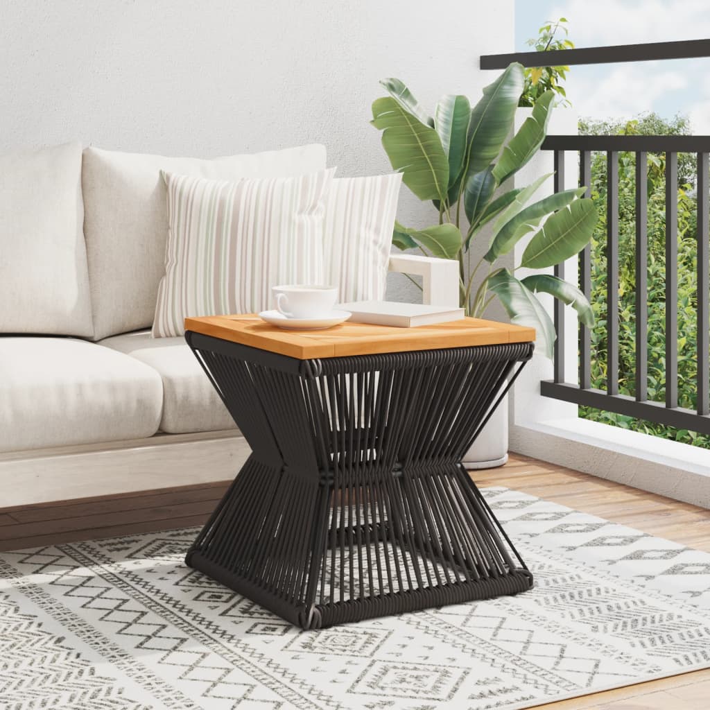 8721012333147_g_en_hd_1 vidaXL Coffee Table with Wire Base Black 38x38x38 cm Solid Wood Acacia - Image 3