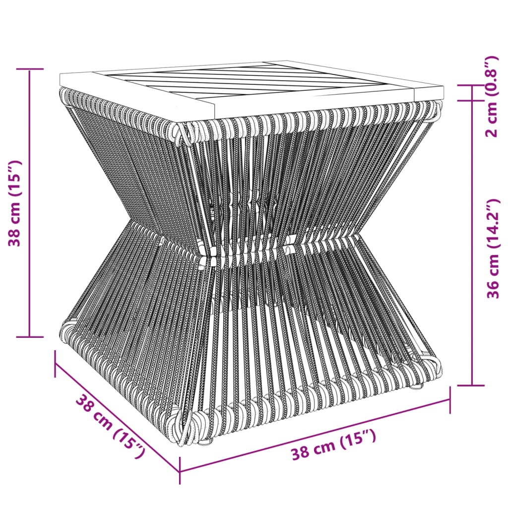 8721012333147_g_en_hd_9 vidaXL Coffee Table with Wire Base Black 38x38x38 cm Solid Wood Acacia - Image 11