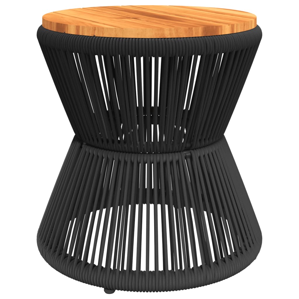 8721012333154_a_en_hd_1 vidaXL Coffee Table with Wire Base Black Ø 45x44 cm Solid Wood Acacia - Image 2