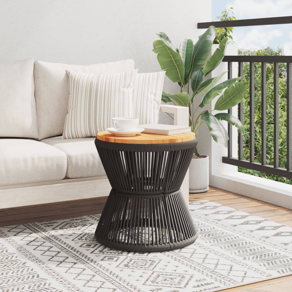 8721012333154_g_en_hd_1 vidaXL Coffee Table with Wire Base Black Ø 45x44 cm Solid Wood Acacia - Image 3