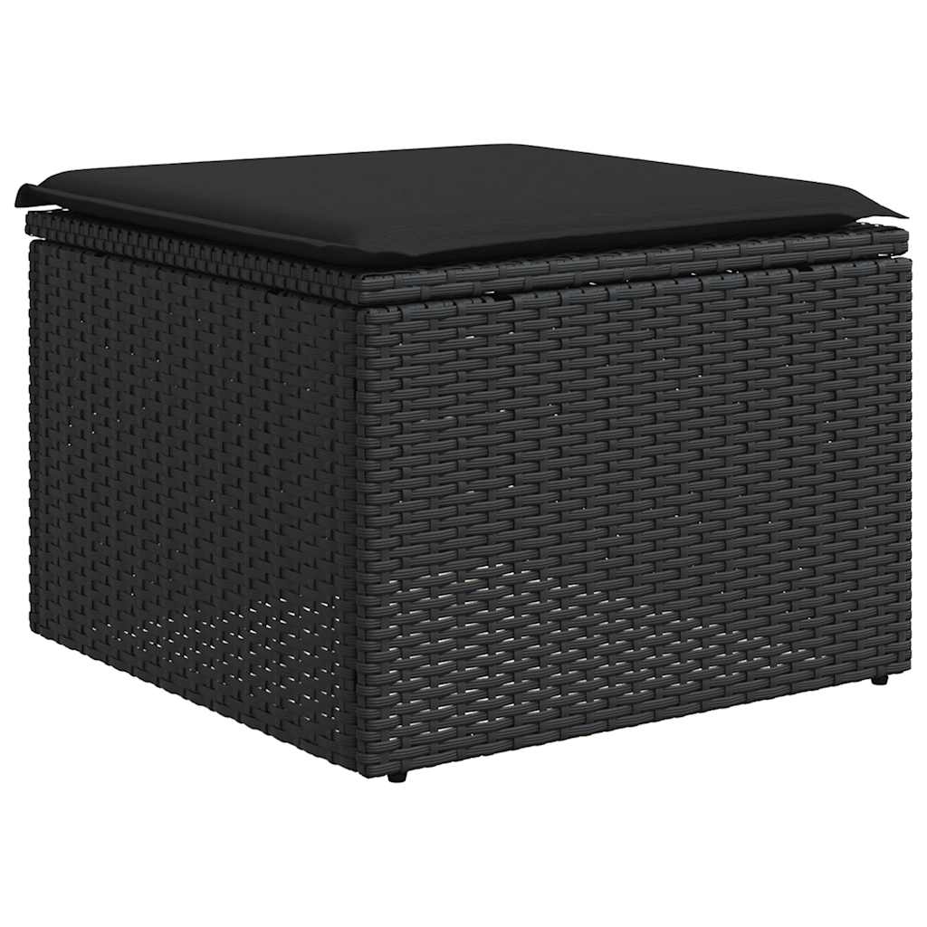 8721012333512_a_en_hd_1 vidaXL Garden Stool with Cushion Black 55x55x37 cm Poly Rattan - Image 2