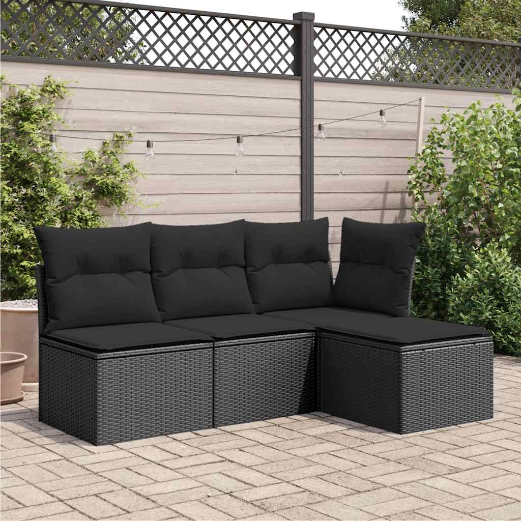 8721012333512_g_en_hd_1 vidaXL Garden Stool with Cushion Black 55x55x37 cm Poly Rattan - Image 3