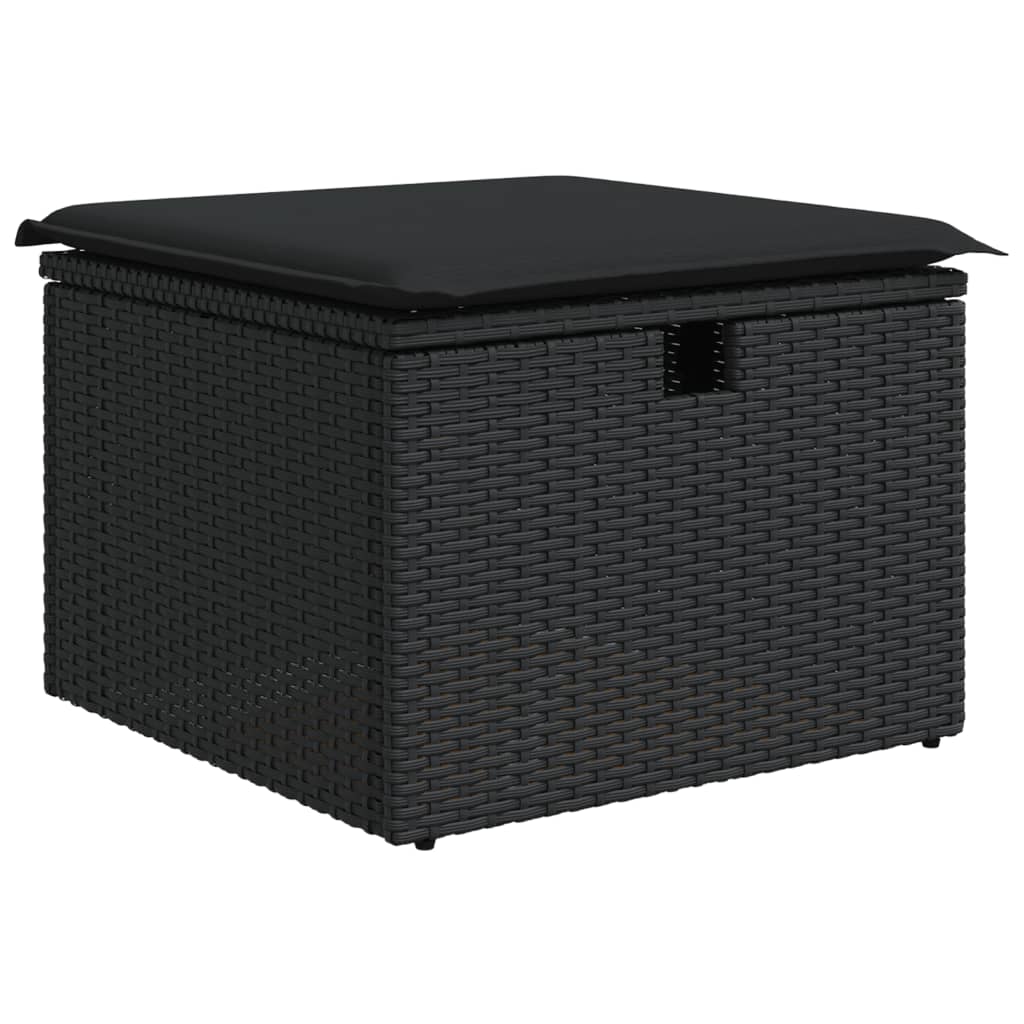 8721012333529_a_en_hd_1 vidaXL Garden Stool with Cushion Black 55x55x37 cm Poly Rattan - Image 2