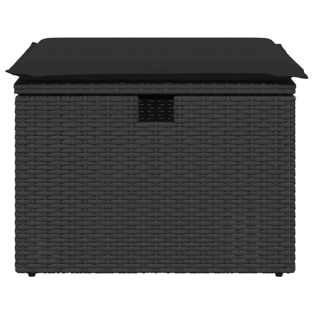 8721012333529_g_en_hd_2 vidaXL Garden Stool with Cushion Black 55x55x37 cm Poly Rattan - Image 4