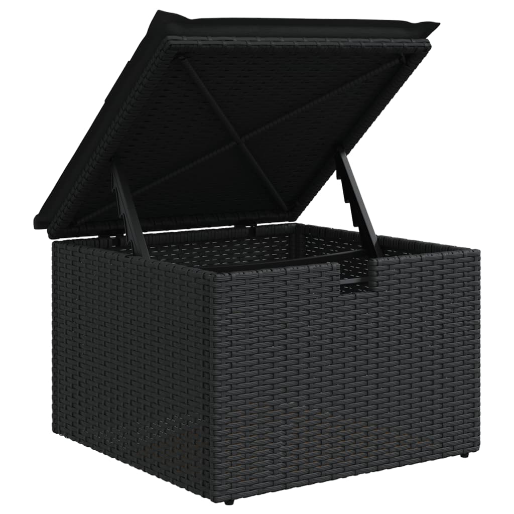 8721012333529_g_en_hd_7 vidaXL Garden Stool with Cushion Black 55x55x37 cm Poly Rattan - Image 9