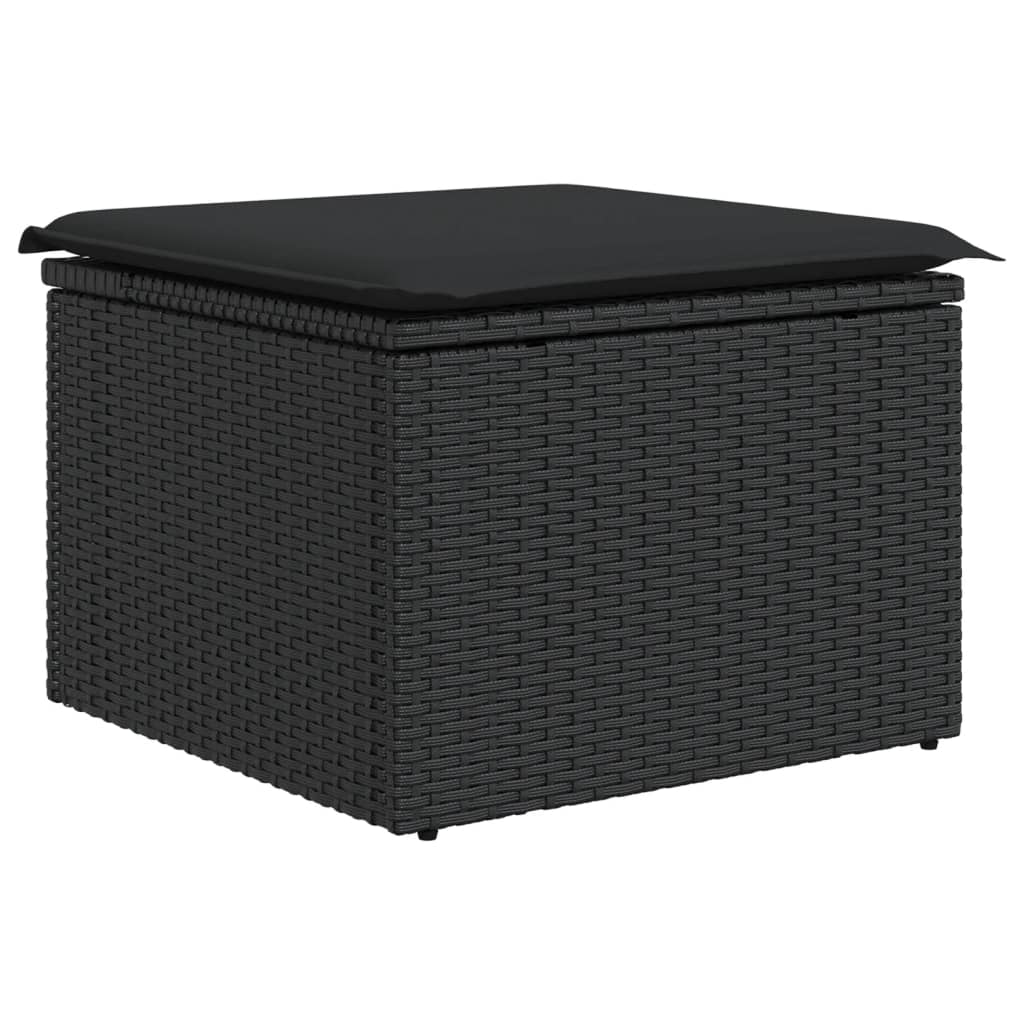 8721012333536_a_en_hd_1 vidaXL Garden Stool with Cushion Black 55x55x37 cm Poly Rattan - Image 2