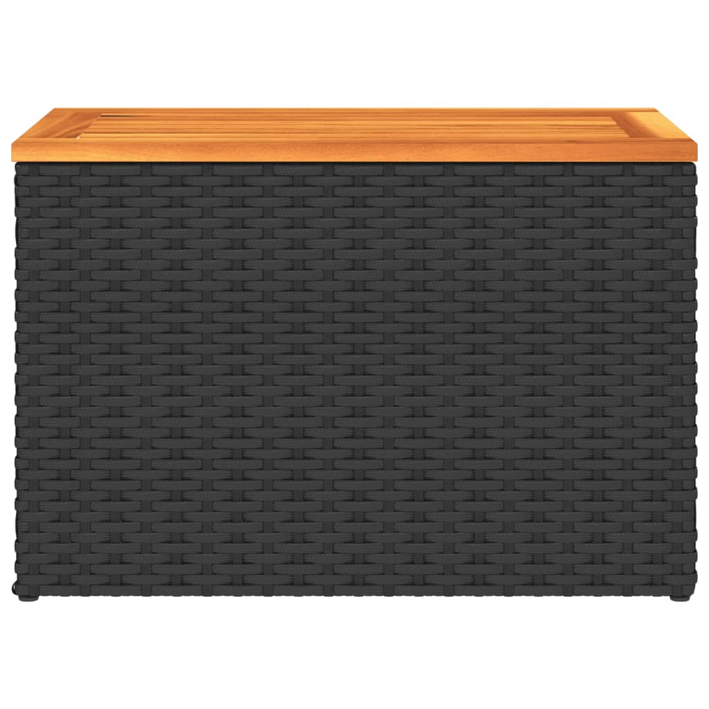 8721012333659_g_en_hd_5 vidaXL Garden Side Tables 2 pcs Black 55x34x37cm Poly Rattan Solid Wood - Image 7