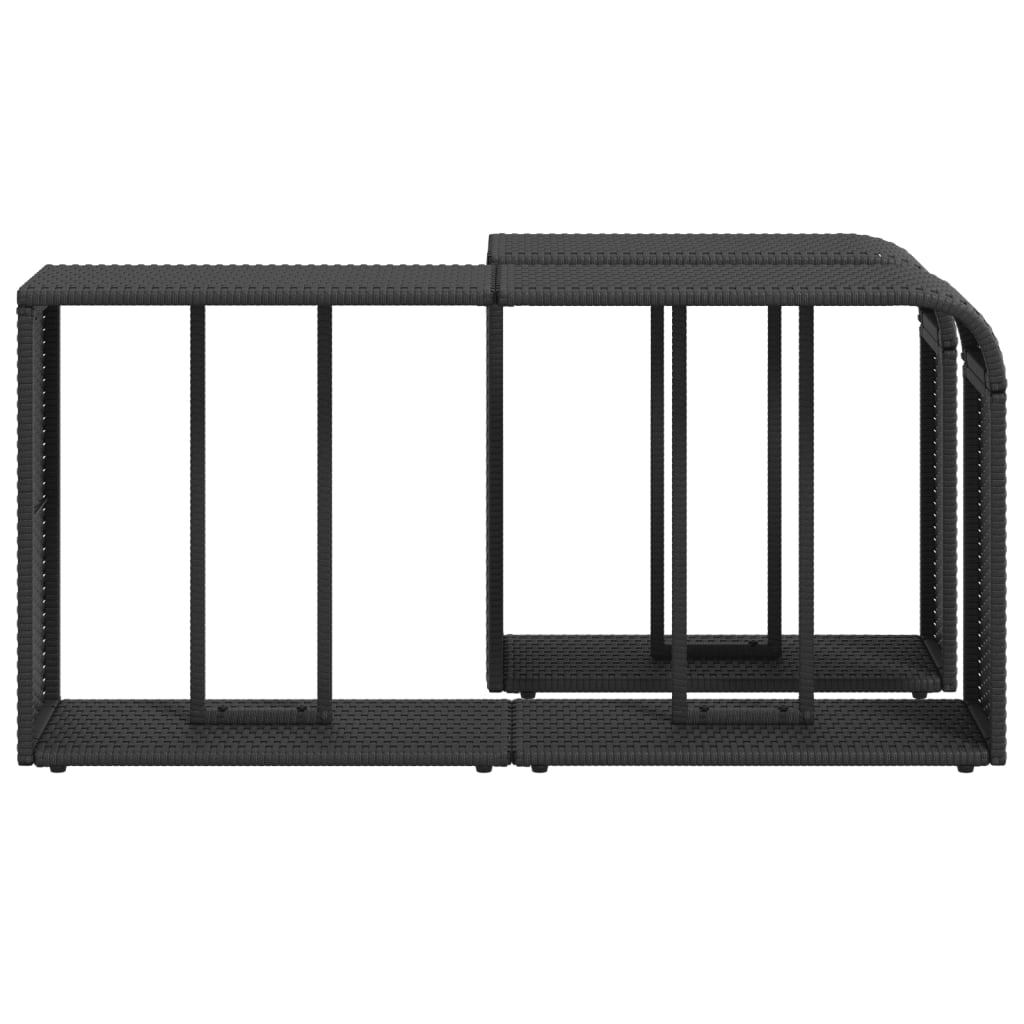 8721012333666_g_en_hd_4 vidaXL Storage Shelves 2 pcs Black Poly Rattan - Image 6
