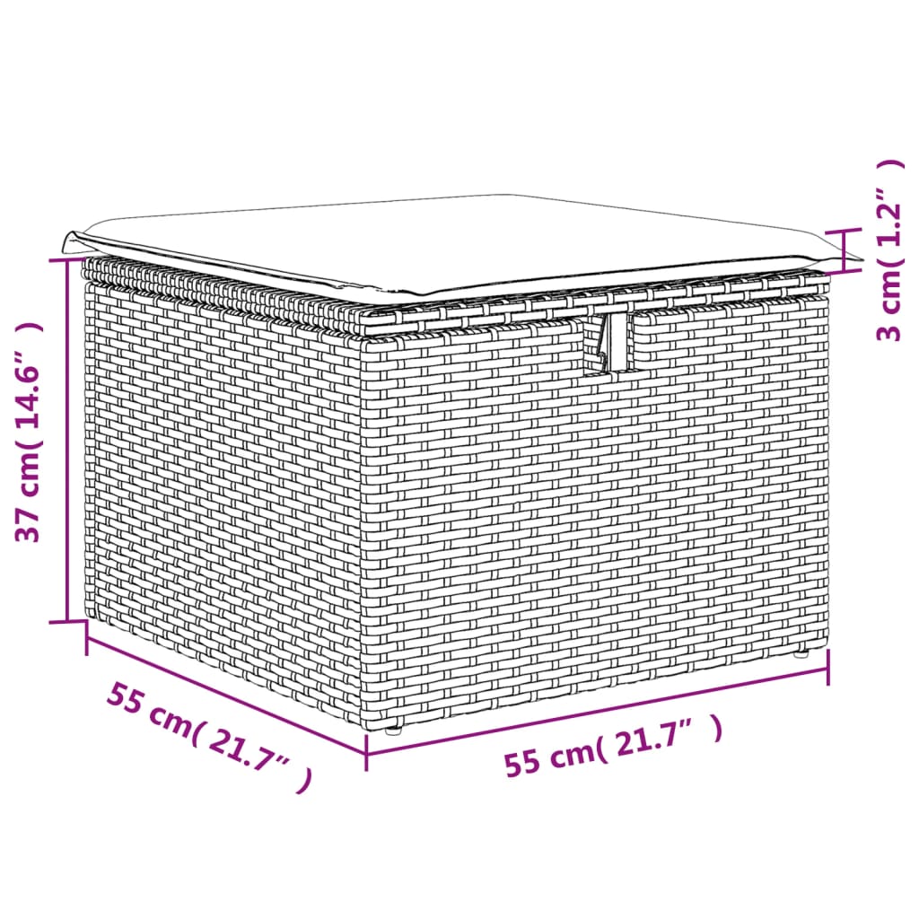 8721012333871_g_en_hd_9 vidaXL Garden Stool with Cushion Black 55x55x37 cm Poly Rattan - Image 11