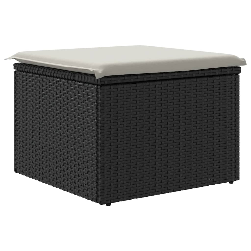 8721012333888_g_en_hd_4 vidaXL Garden Stool with Cushion Black 55x55x37 cm Poly Rattan - Image 6
