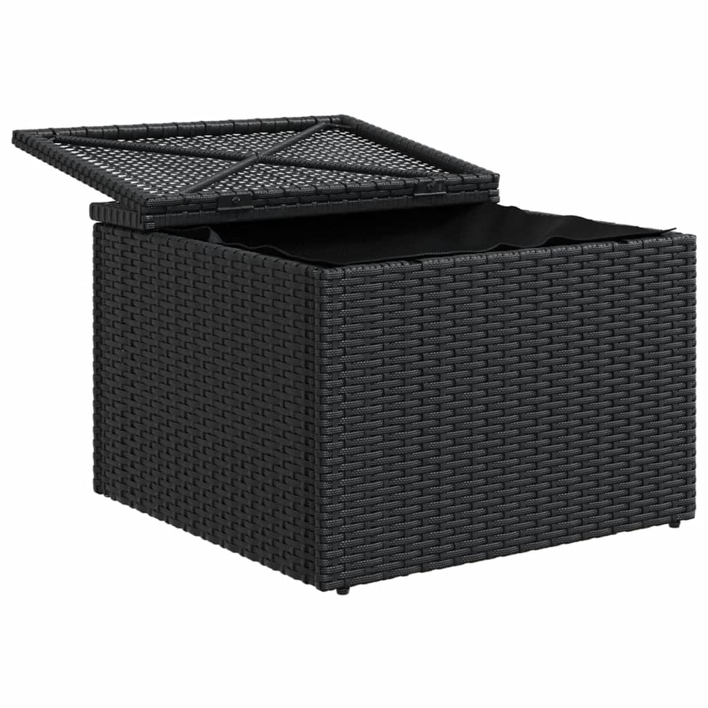 8721012333888_g_en_hd_5 vidaXL Garden Stool with Cushion Black 55x55x37 cm Poly Rattan - Image 7
