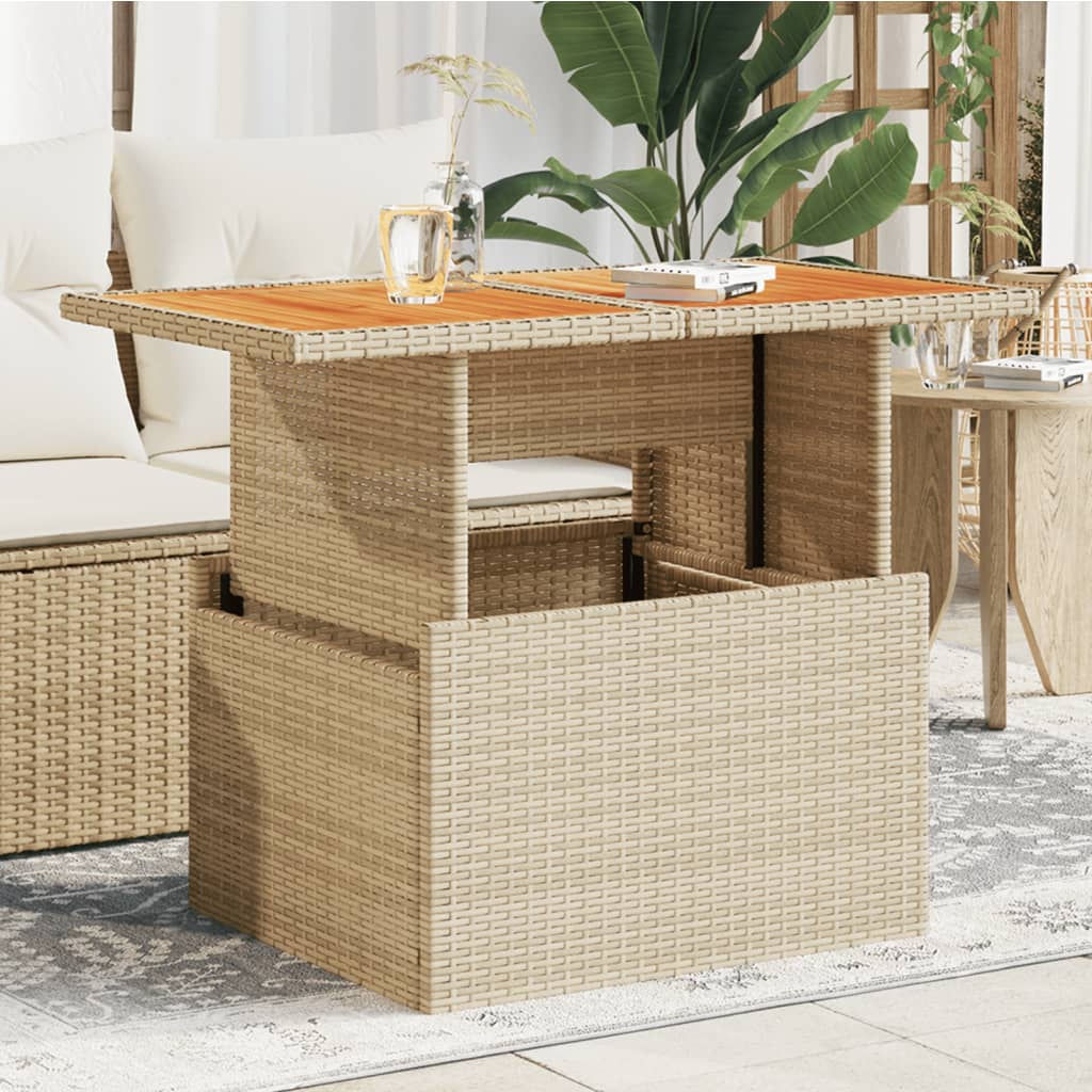 8721012334502_m_en_hd_1 vidaXL Garden Table Beige 100x55x73 cm Poly Rattan and Acacia Wood - Image 1
