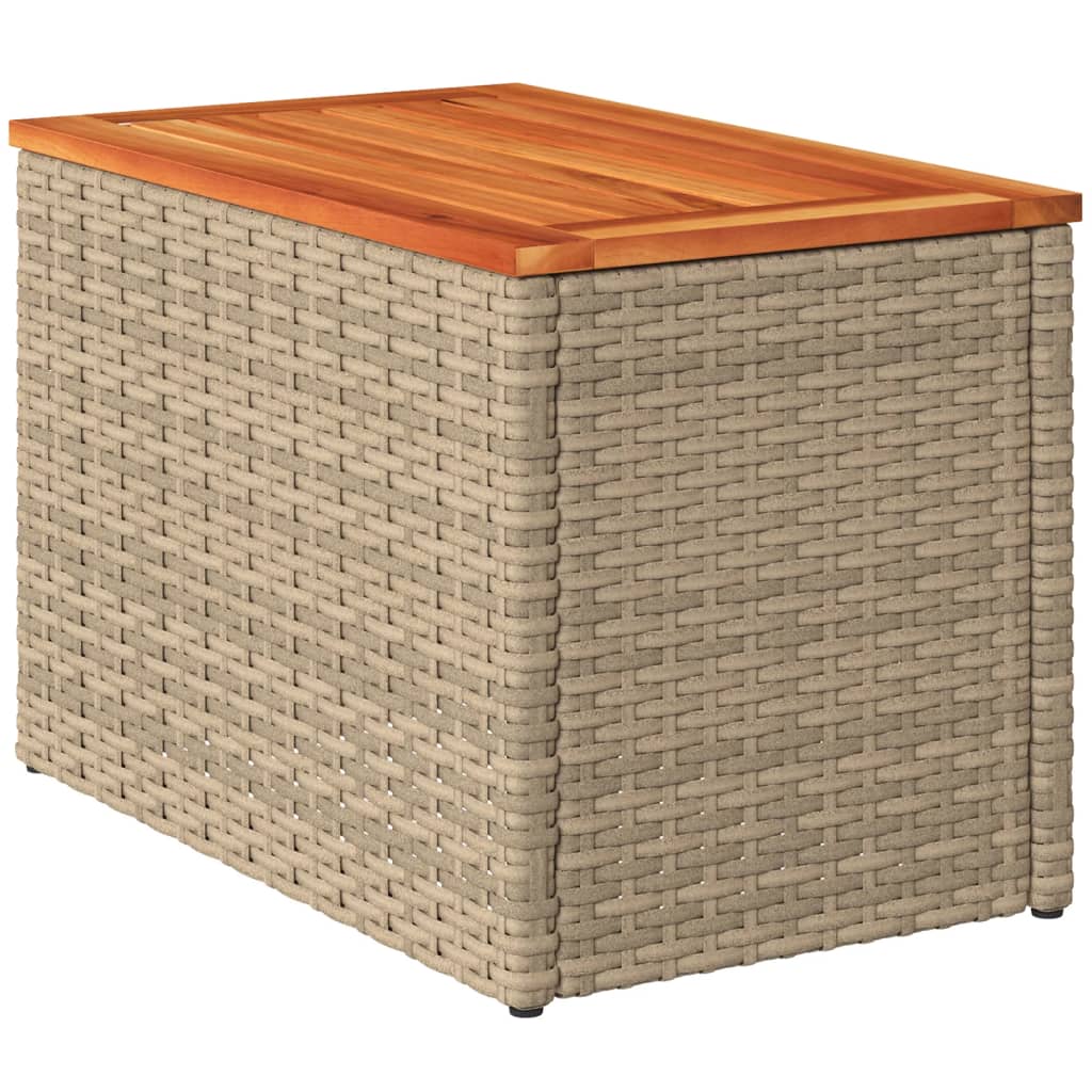 8721012334540_g_en_hd_3 vidaXL Garden Side Tables 2 pcs Beige 55x34x37cm Poly Rattan Solid Wood - Image 5
