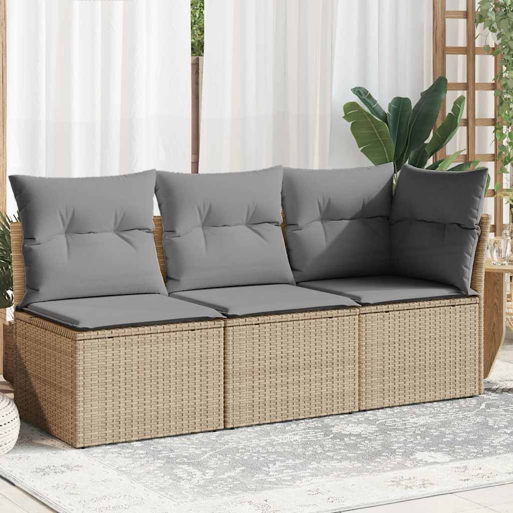 8721012334885_m_en_hd_1 vidaXL Garden Sofa with Cushions 3-Seater Beige Poly Rattan - Image 1