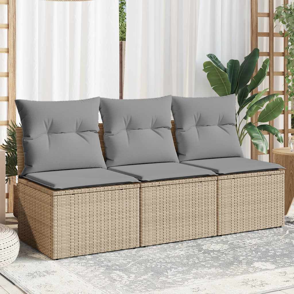 8721012334892_m_en_hd_1 vidaXL Garden Sofa with Cushions 3-Seater Beige Poly Rattan - Image 1