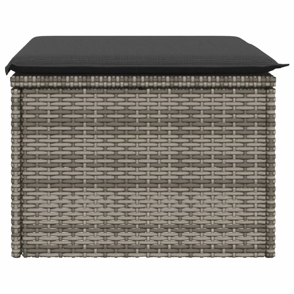 8721012335035_g_en_hd_3 vidaXL Garden Stool with Cushion Grey 55x55x37 cm Poly Rattan - Image 5