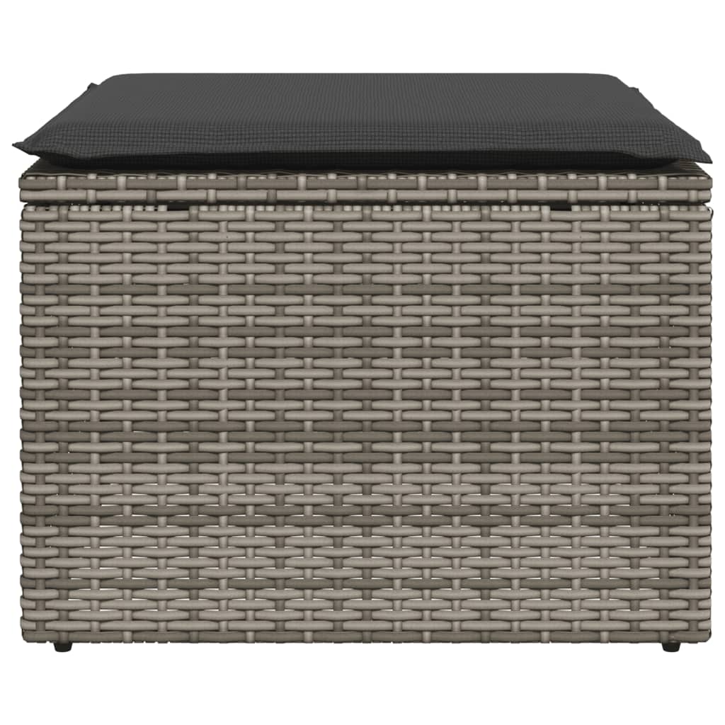 8721012335042_g_en_hd_2 vidaXL Garden Stool with Cushion Grey 55x55x37 cm Poly Rattan - Image 4